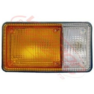 FRONT LAMP - LENS - L/H=R/H - AMBER/CLEAR - NISSAN CM/CP 1984-92