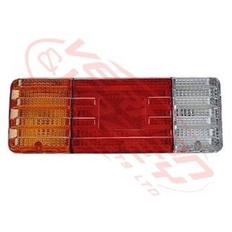 REAR LAMP - LENS - RED/CLEAR/AMBER - L/H - MAZDA T3500/T4100 1989- WG
