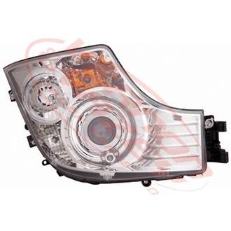 HEADLAMP - R/H - HID - WITH DRL - MERCEDES BENZ ACTROS - MP4