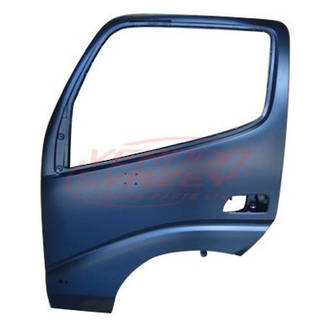 FRONT DOOR SHELL - L/H - W/MIRROR AND REFLECTOR, W/O LAMP HOLE - TOYOTA DYNA XZU320 2000-