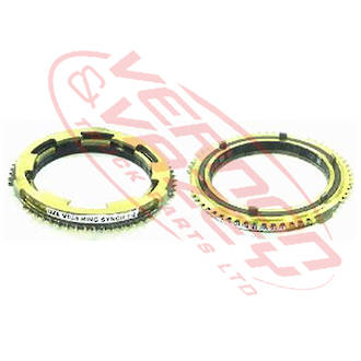 SYNCHRO RING SET - 51T - 1ST & 2ND - MITSUBISHI - MO38S5 GEARBOX / 4P10 M/T