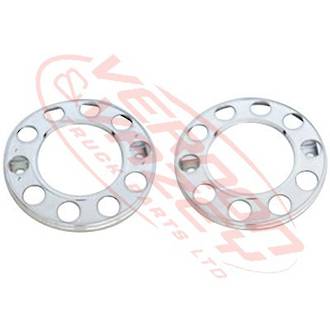 WHEEL COVER - STAINLESS - 1 PIECE - 10 STUD - 22.5" / 57.15cm - UNIVERSAL - ALL MAKES/MODELS