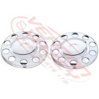 WHEEL COVER - STAINLESS - 4PCS SET - 10 STUD - 16" - UNIVERSAL - ALL MAKES/MODELS