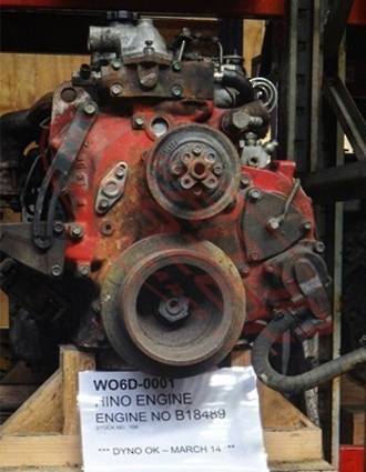 HINO ENGINE W06D - 145PS/3200 VAC - ** INFORMATION PART **