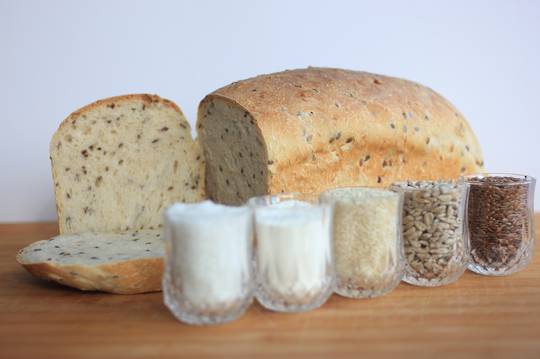 Three Seeds Sourdough Bread
