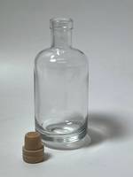 100ML Flint Glass Pacho Spirit Cork Bottle