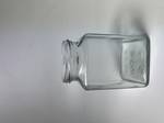375ML Flint Glass Square 63MM Twist Jar