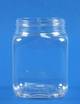 190ml Clear Plastic Square Jar