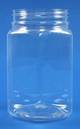 400ml Clear Plastic Hex Jar