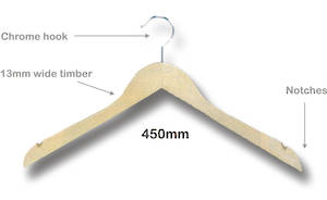 High Quality Wooden Hanger with Notch - 7102