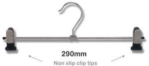 Metal Clip Hanger with Sliding Nonslip Clips - 8871