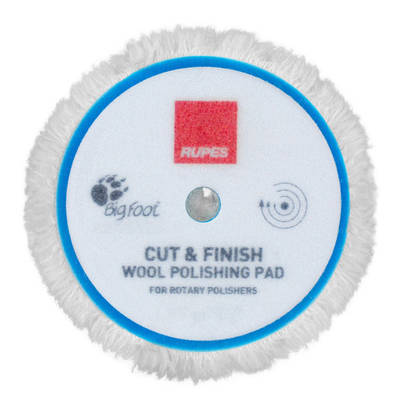 RUPES BigFoot Rotary 200mm Wool Polishing Pad - Cut and Finish