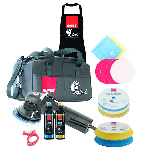 RUPES LHR12E DUETTO BigFoot 'Duetto' Electric Random Orbital Sanding and Polishing LUX Kit