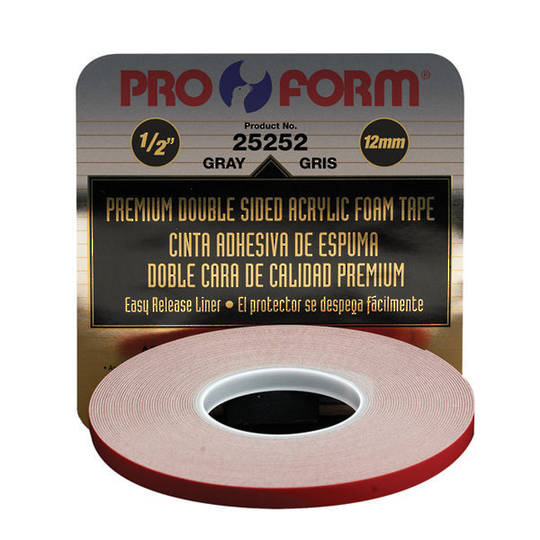 Pro Form Premium Double Sided Acrylic Foam Tape Grey 12mm x 18m