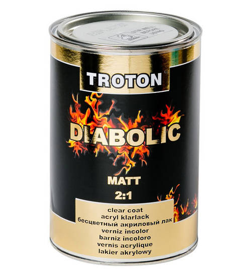 Troton Diabolic 2:1 Acrylic Clearcoat Matt 1 Litre