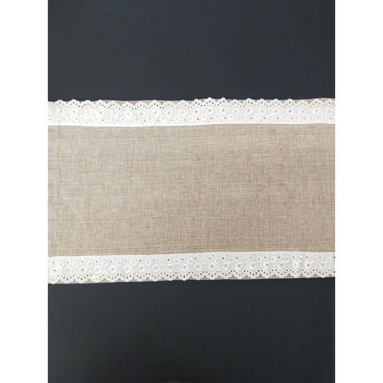 Table Runner - Burlap with Lace