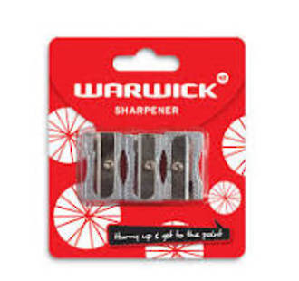 Warwick Pencil Sharpener Metal Multi 3 Pack
