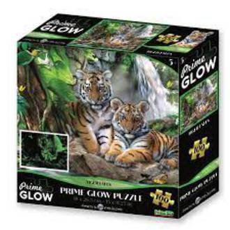 Prime 3D Glow Puzzle Tiger Falls 100pcs