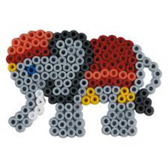 Hama Elephant & Lion small board 450 beads