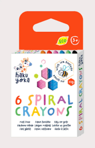 6 Colors Spiral Crayons- haku yoka