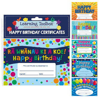Birthday Certificates A5 - 30 Certificates