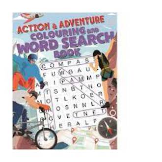 Action & Adventure Colouring And Word Search Book