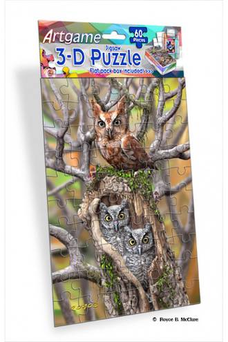 Artgame Mini 3D Puzzle Owls 60 pcs