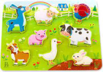  B. Toys Chunky Puzzle, Farm Animals