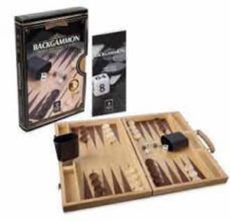 Backgammon With Folding Timber Board