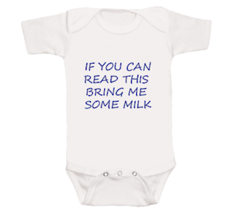 Baby Talk Onesies - If you can read this