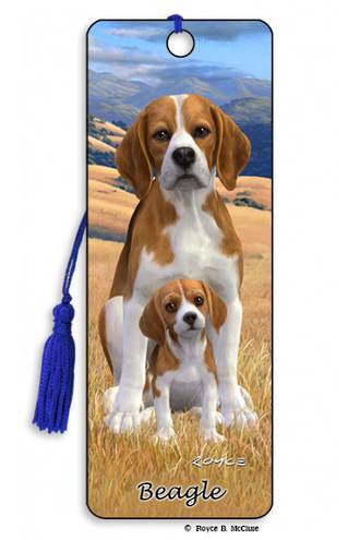 3D Bookmark - Beagle