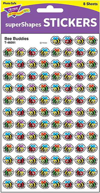 SuperShapes Stickers Bee Buddies