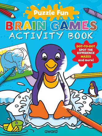 Puzzle Fun Brain Games Activity Book Penguin