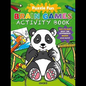 Puzzle Fun Brain Games Activity Book Panda