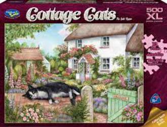 Holdson Puzzle Cottage Cats The Gate Keeper (500pc)