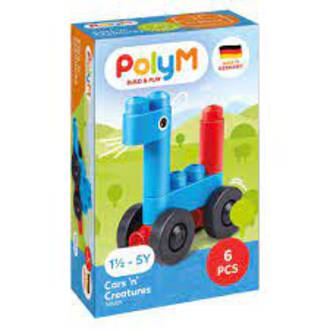 PolyM Cars N Creature Building Blocks