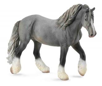 Collecta Shire Horse Figurine - Mare Grey
