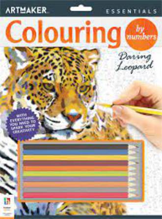 Artmaker Colouring By Numbers Daring Leopard