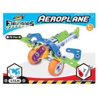 Construct It Flexibles Aeroplane (73pcs)