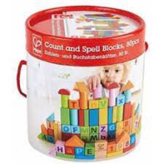 Hape Count And Spell Blocks 80pcs