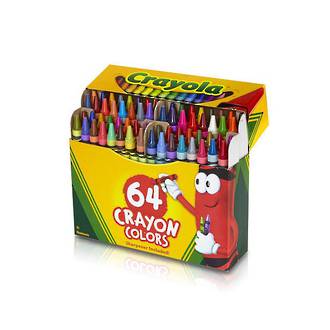 Crayola Crayons 64-Pack with Built-In Sharpener