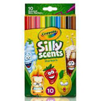 Crayola Silly Scents Slim Markers 10pc