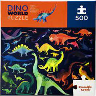 Crocodile Creek Puzzle Dino World (500pc)