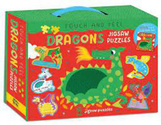 Touch And Feel Dragons Jigsaw Puzzles 5 puzzles of 4 pcs