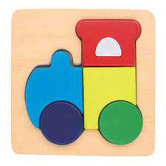 ELF Wooden Chunky Puzzle Small 5 pcs Train
