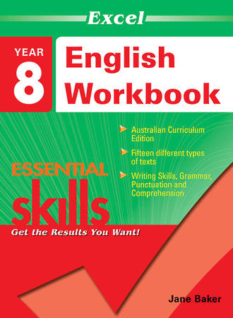 Excel English Workbook Yr 8