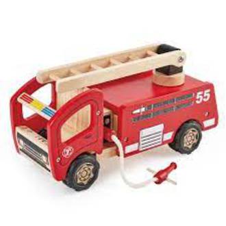 PinToy Wooden Fire Engine