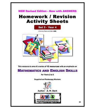Homework Revision Actvity Sheets Year 4 Set 5