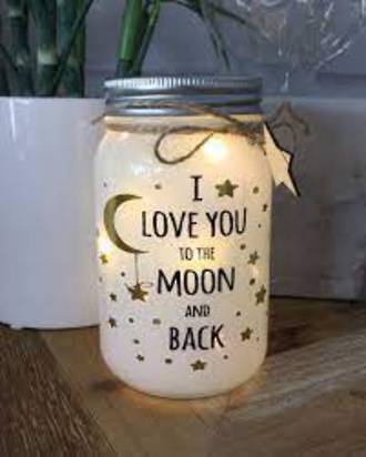  I love You To The Moon & Back Sparkle Jar