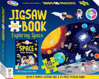 Jigsaw And Book Exploring Space 150pc